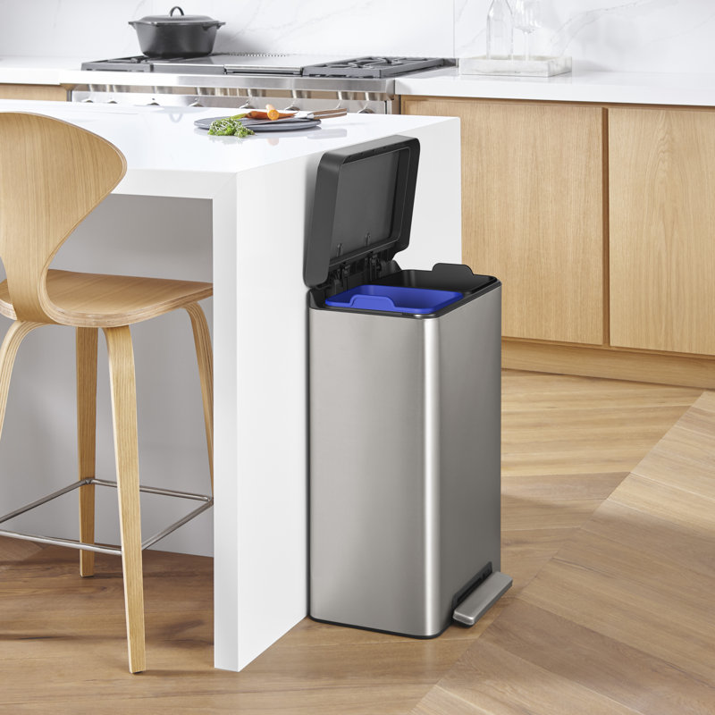 Kohler Dual Compartment 13 Gallon Step On Trash Can & Reviews Wayfair
